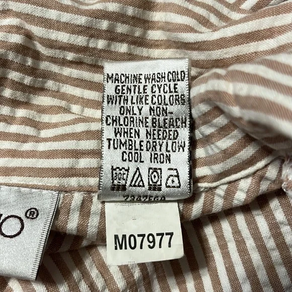 Vintage Brownstone Studio short sleeve, striped, button down dress Size XL - Picture 8 of 8